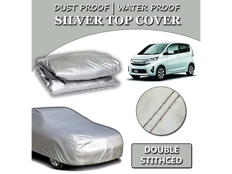 Mitsubishi Ek Wagon 2013-2019 Parachute Silver Car Top Cover | Heat Proof | Double Stitched