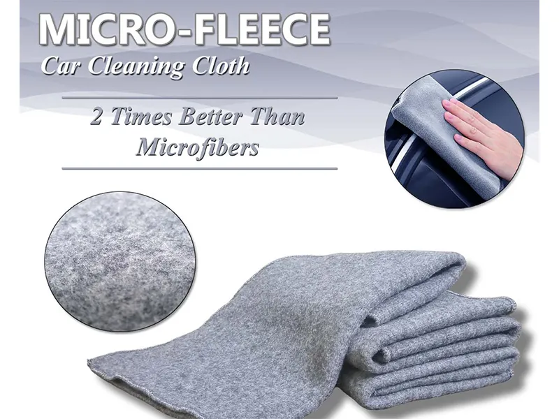 Micro-Fleece Car Cleaning Microfiber Towel - Pack Of 3 Image-1