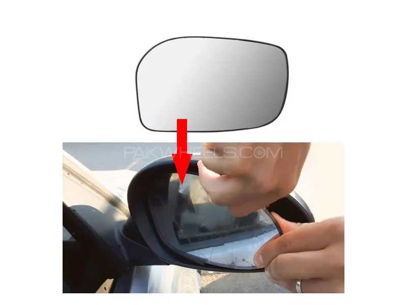 Toyota Vitz 2015-2021 Inner Side Mirror Glass Left Side Image-1