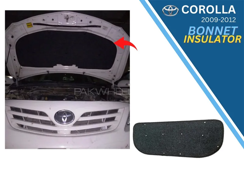 Toyota Corolla 2009-2012 Hood Insulator Namda Liner  Image-1
