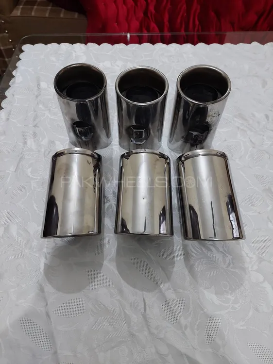 Universal Japanese Stainless Steel Rear Exhaust Tips Forsale Image-1