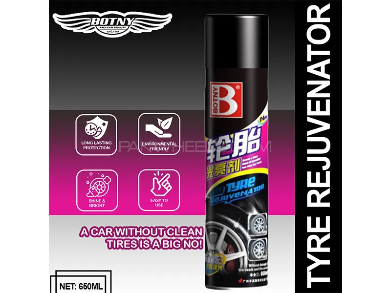Botny Tyre Rejuvenator Cleaner - 650ml Image-1