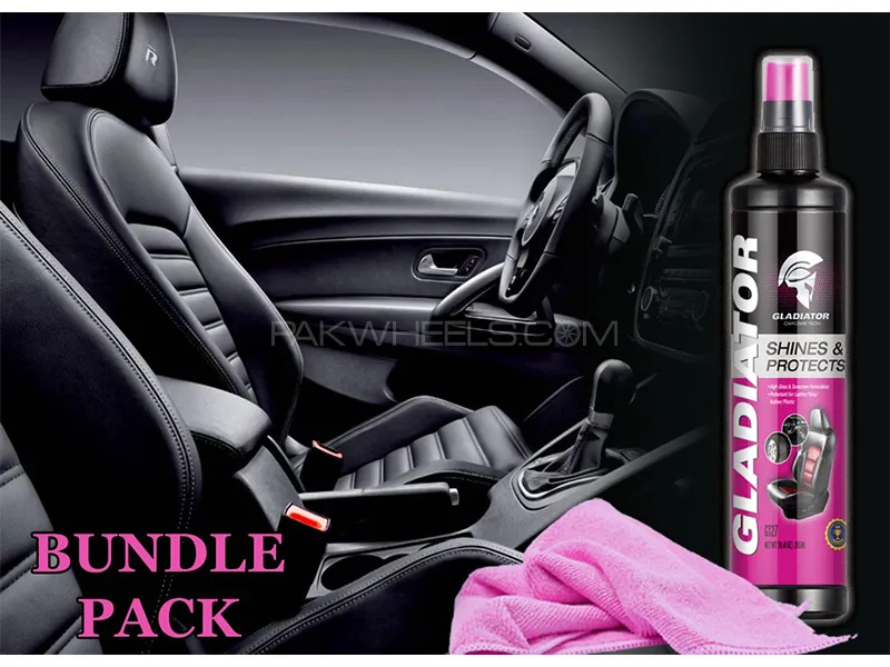 Gladiator Shine And Protects With Microfiber Cloth | Bundle Pack | 295ml