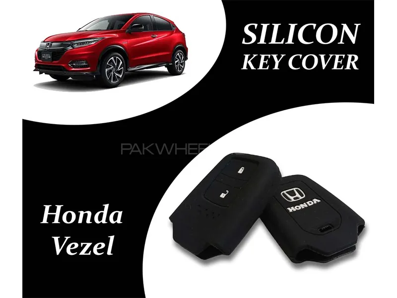Honda Vezel 2013-2023 Key Cover | Silicone | Black | Pack Of 1