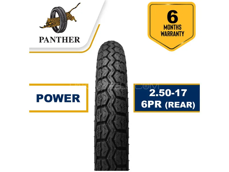 Panther Power Rear 6 Ply 2.50-17 CD 70cc With Tube