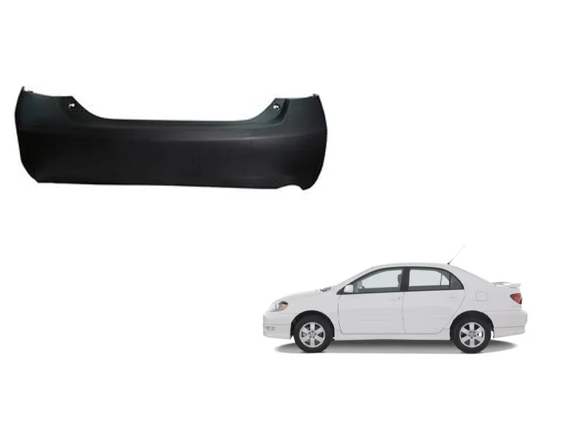 Toyota Corolla  2003-2008 Rear Bumper Non Painted Taiwan Image-1