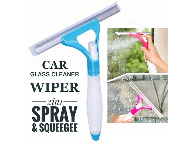 Car Glass Cleaner Spray Wiper | 2 In 1 Image-1