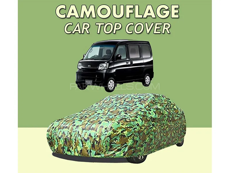 Daihatsu Hijet 2004-2023 Top Cover | Camouflage Design Parachute | Double Stitched | Dust Proof | Wa Image-1