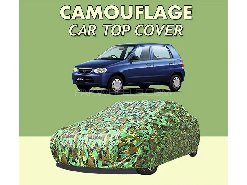 Suzuki Alto VXR 2000-2012 Top Cover | Camouflage Design Parachute | Double Stitched | Dust Proof | W