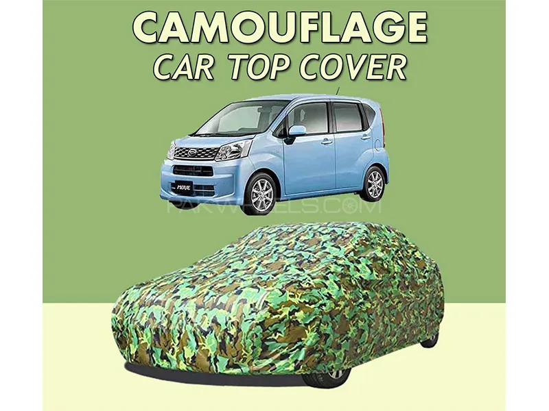 Daihatsu Move 2014-2023 Top Cover| Camouflage Design Parachute | Double Stitched | Water Proof