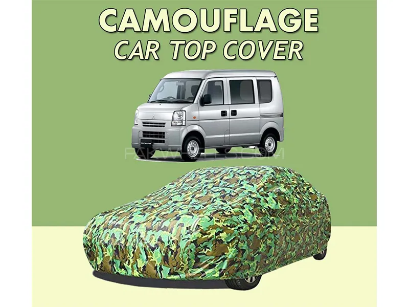 Mitsubishi MiniCab Top Cover| Camouflage Design Parachute | Double Stitched | Water Proof Image-1
