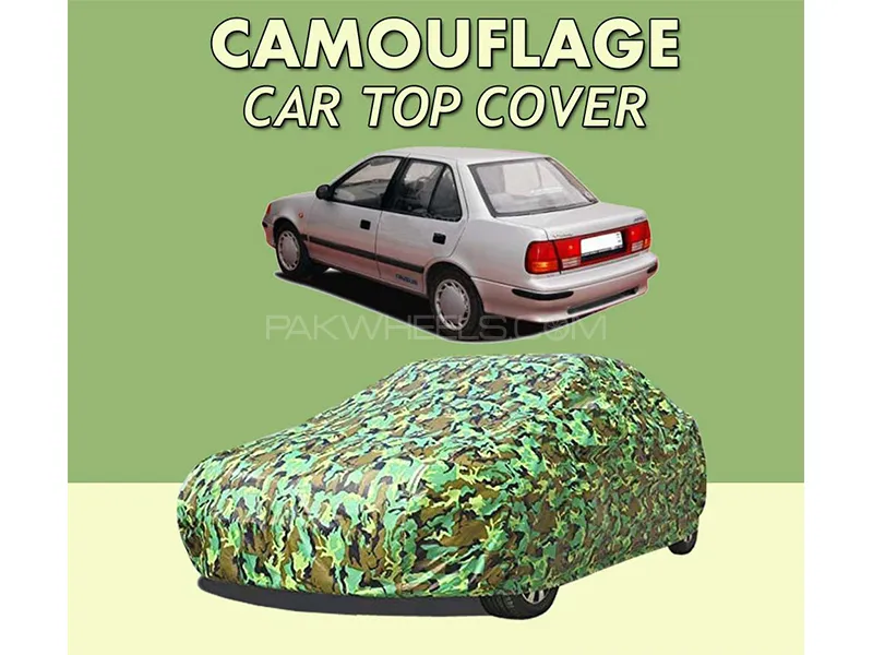 Suzuki Margalla 1992-1998 Top Cover| Camouflage Design Parachute | Double Stitched | Water Proof Image-1