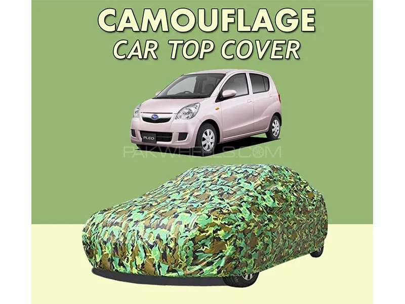Subaru Pleo 2010-2014 Top Cover| Camouflage Design Parachute | Double Stitched | Water Proof Image-1