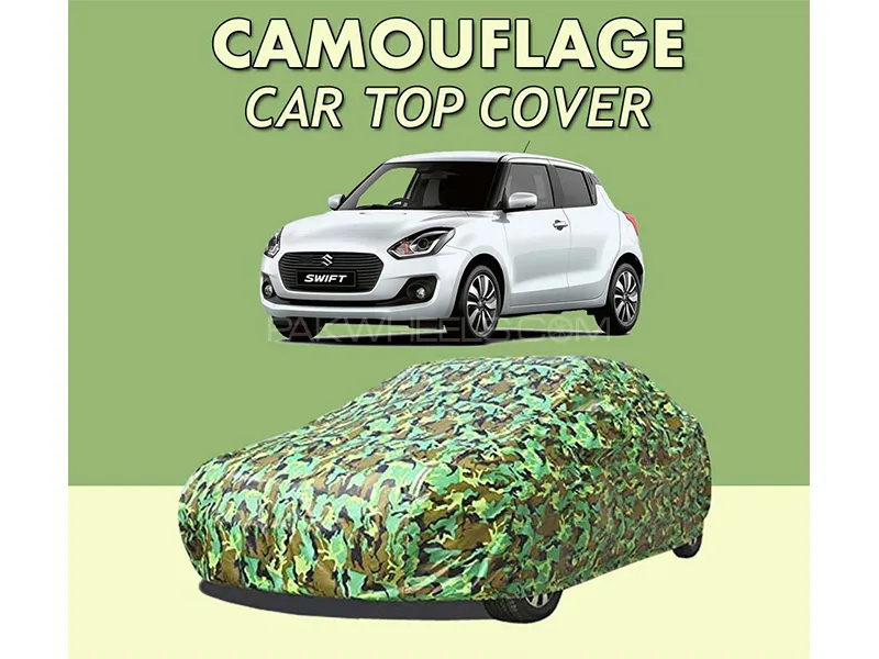 Suzuki Swift 2022-2023 Top Cover| Camouflage Design Parachute | Double Stitched | Water Proof