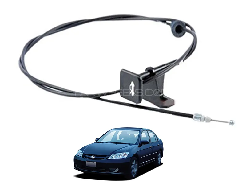 Honda Civic 2004-2006 Bonnet Cable | Hood Release Cable  Image-1