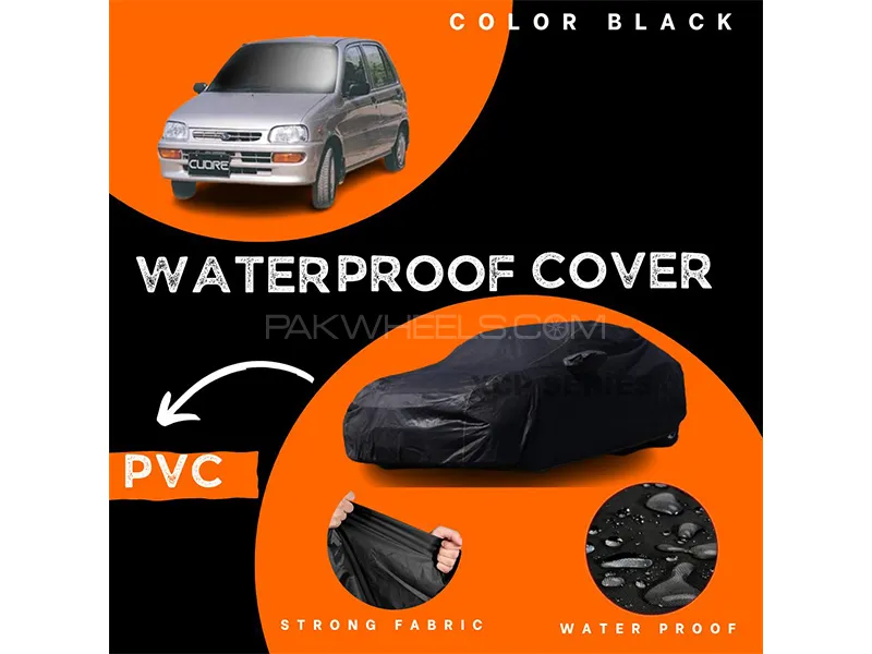 Daihatsu Cuore 2000-2012 Polymer Coated Top Cover | Waterproof | Double Stitched | Black  Image-1
