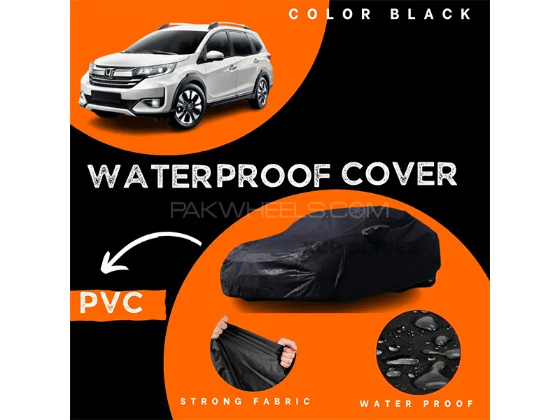 Honda BR-V 2017-2023 Polymer Coated Top Cover | Waterproof | Double Stitched | Black  Image-1