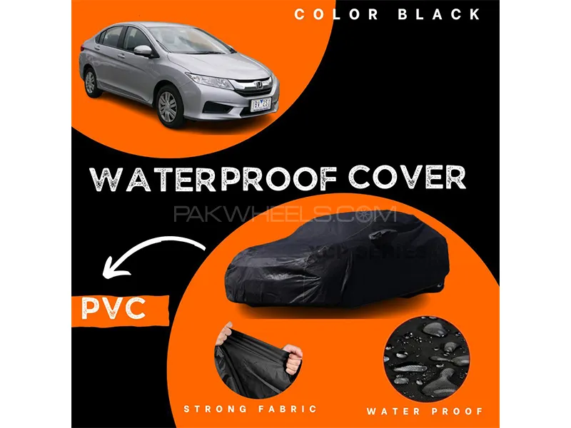 Honda City 2009-2021 Polymer Coated Top Cover | Waterproof | Double Stitched | Black  Image-1