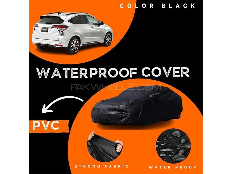 Honda Vezel 2013-2023 Polymer Coated Top Cover | Waterproof | Double Stitched | Black  Image-1