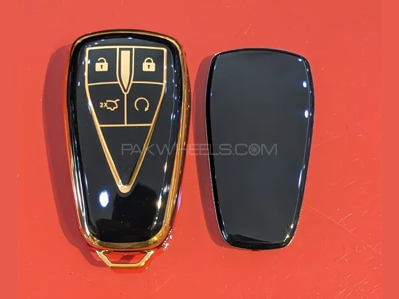 Changan Oshan X7 Glossy Black Car Key Cover Case Image-1