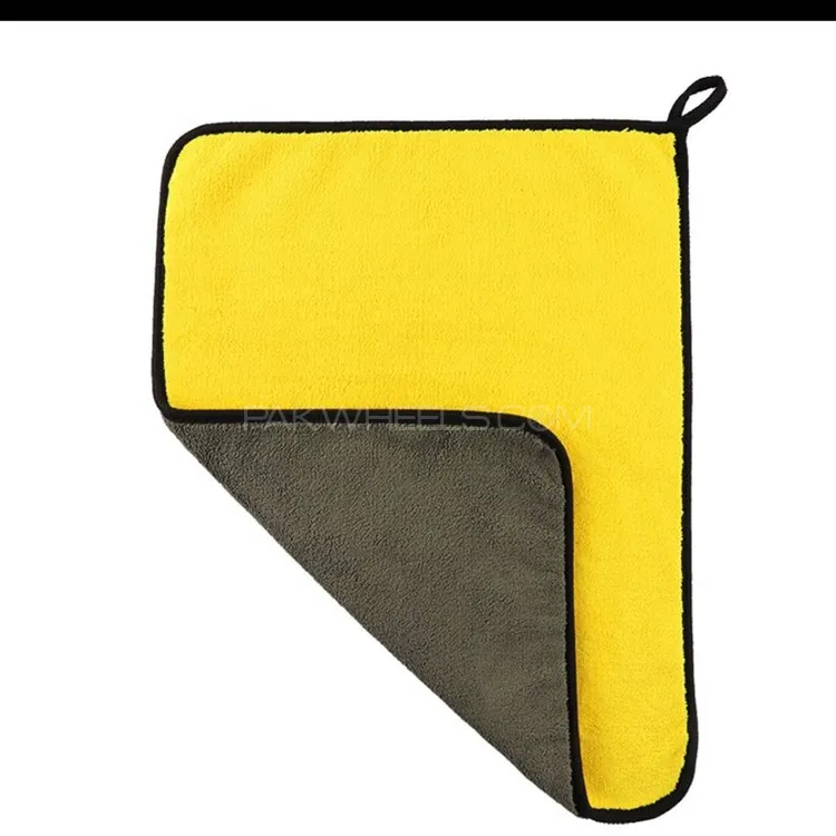 30x30cm 500gsm microfiber cloth for car cleaning super soft Image-1