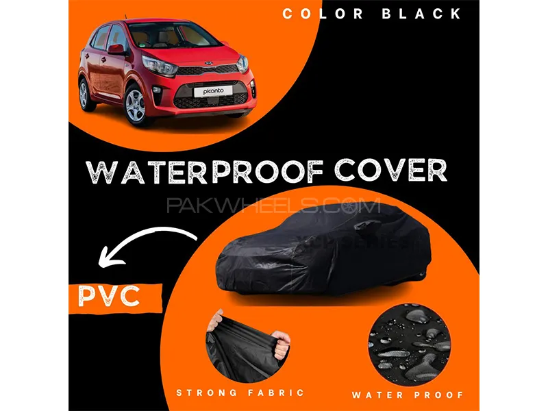 Kia Picanto 2019-2023 Polymer Coated Top Cover | Waterproof | Double Stitched | Black 