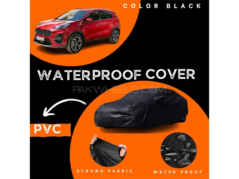 Kia Sportage 2019-2023 Polymer Coated Top Cover | Waterproof | Double Stitched | Black  Image-1