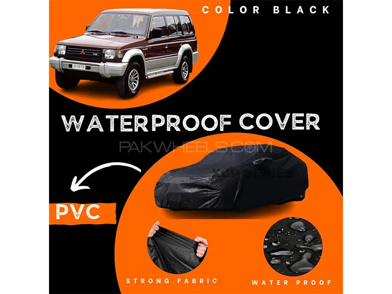 Mitsubishi Pajero 5 Door Polymer Coated Top Cover | Waterproof | Double Stitched | Black  Image-1