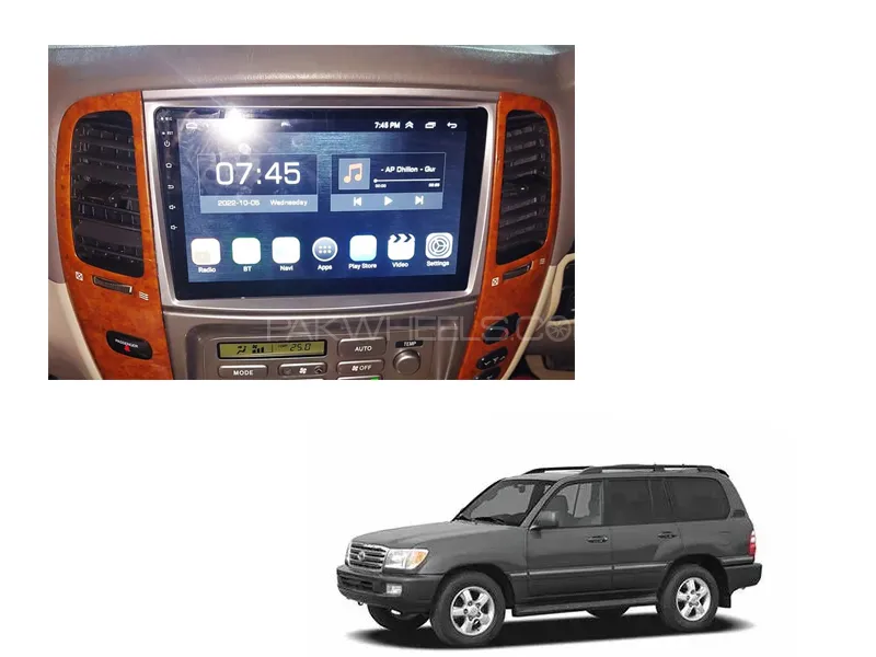 Toyota Land Cruiser 2000-2007 Android Screen Panel IPS Display 10 inch - 1 GB Ram/16 GB Rom