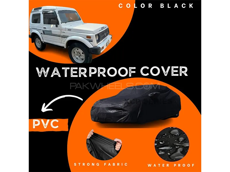 Suzuki Potohar 1985-2003 Polymer Coated Top Cover | Waterproof | Double Stitched | Black  Image-1