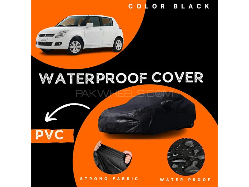 Suzuki Swift 2010-2021 Polymer Coated Top Cover | Waterproof | Double Stitched | Black  Image-1