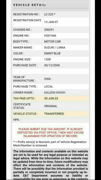 Suzuki Liana 2006 for Sale in Islamabad Image-1