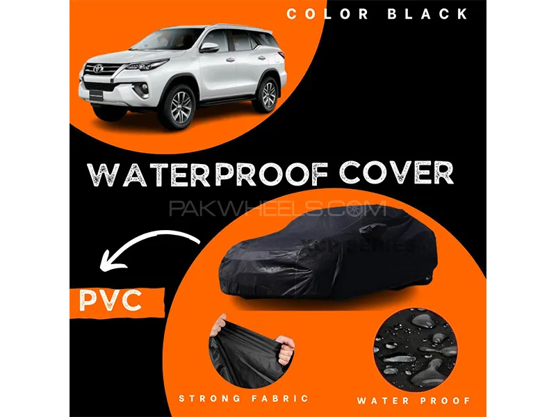 Toyota Fortuner 2021-2023 Polymer Coated Top Cover | Waterproof | Double Stitched | Black 