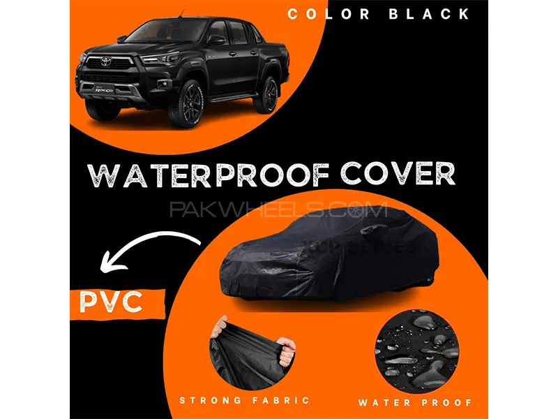 Toyota Revo 2016-2021 Polymer Coated Top Cover | Waterproof | Double Stitched | Black 