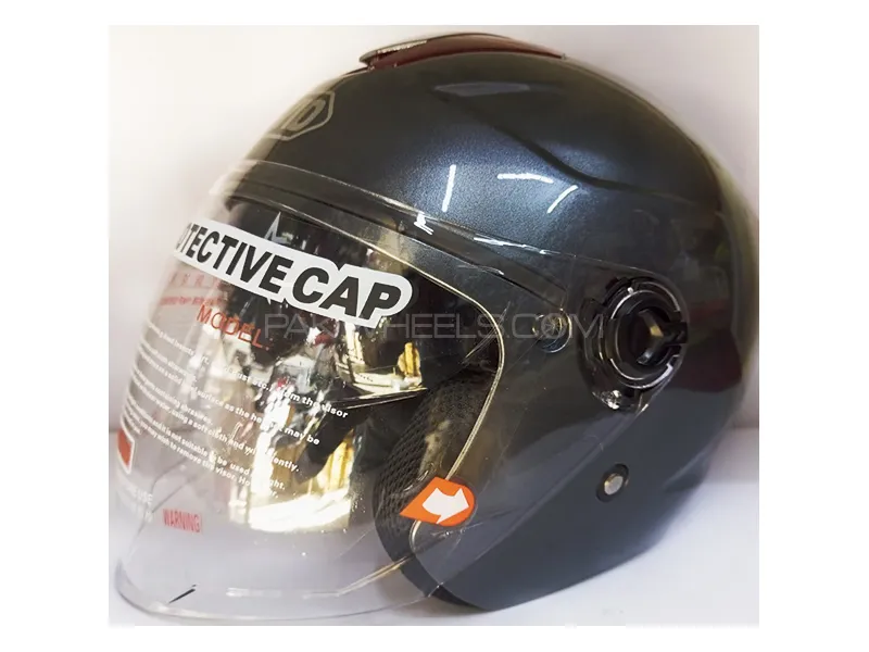 David Double Visor Half Face Motor Cycle Helmet - Bike Helmet  Image-1