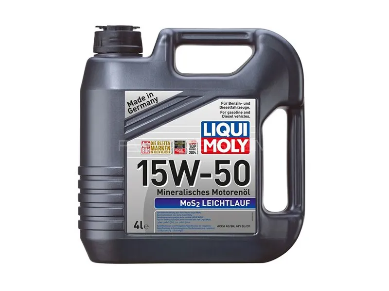 Liqui Moly Mos2 Leichtlauf 15W-50 API-SL Engine Oil - 4 Litre Image-1