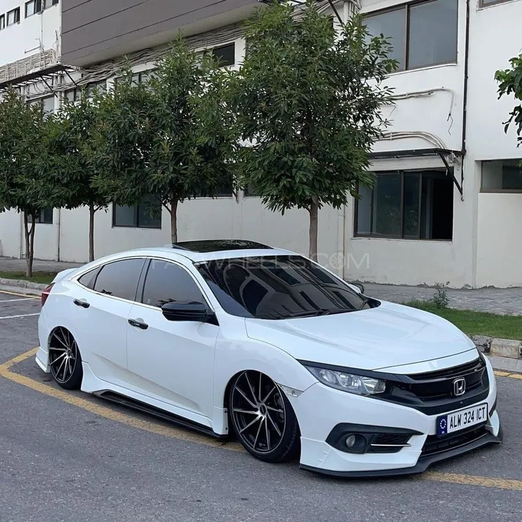 Honda Civic X Mugen Style Side Skirts - Model 2016-2022 Image-1
