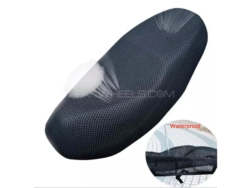 Motorbike 3D Universal Heat Proof Net Cover Heat Breaker Cool Seat 7mm Image-1