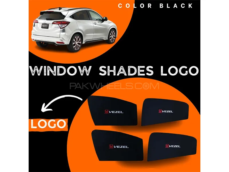Honda Vezel 2013-2023 Car Door Logo Shades - 4 Pcs Image-1