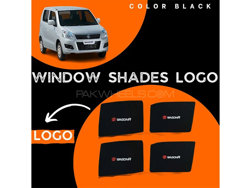 Suzuki Wagon R 2014-2023 Car Door Logo Shades - 4 Pcs Image-1