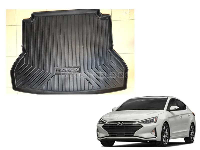Hyundai Elantra Plastic Trunk Luxury Tray Mat Image-1