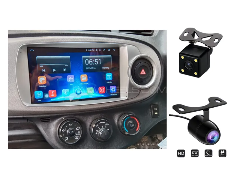 Toyota Vitz 2010-2014 Android Screen Panel With Free 2 Cameras IPS Display 9 inch 1-16 GB