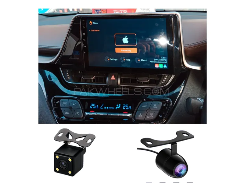Toyota C-HR 2016-2023 Android Screen Panel With Free 2 Cameras IPS Display 9 inch 1-16 GB