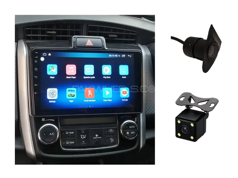 Toyota Corolla Axio 2012-2019 Android Screen Panel With Free 2 Cameras IPS Display 9 inch 1-16 GB Image-1
