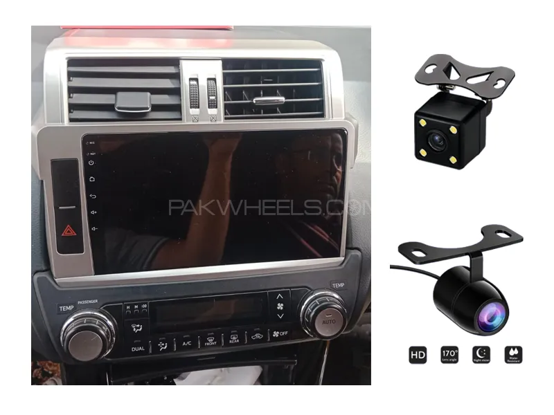 Toyota Land Cruiser Prado 2008-2014 Android Screen Panel With Free 2 Cameras 10 inch 1-16 GB