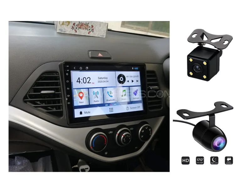 KIA Picanto 2019-2023 Android Screen Panel With Free 2 Cameras IPS Display 9 inch 1-16 GB Image-1