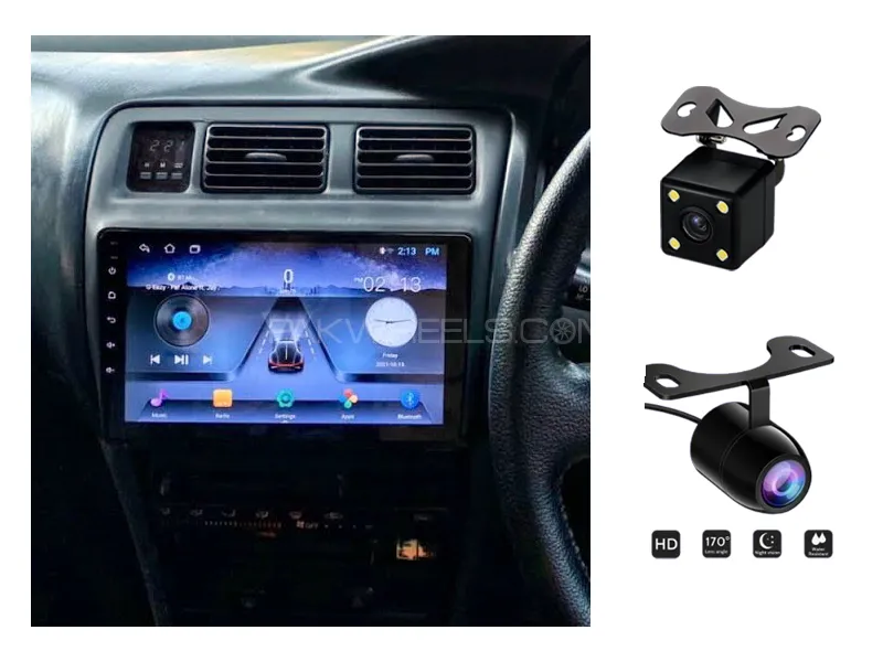 Toyota Corolla 1996-2001 Android Screen Panel With Free 2 Cameras IPS Display 9 inch 2-32 GB Image-1