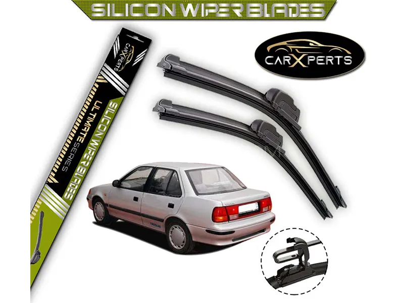 Suzuki Margalla CarXperts Silicone Wiper Blades | Non Cracking | Graphite Coated | Flexible