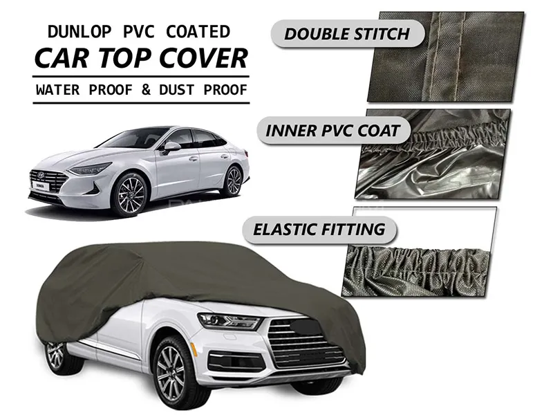 Hyundai Sonata 2021-2023 Top Cover | DUNLOP PVC Coated | Double Stitched | Anti-Scratch  