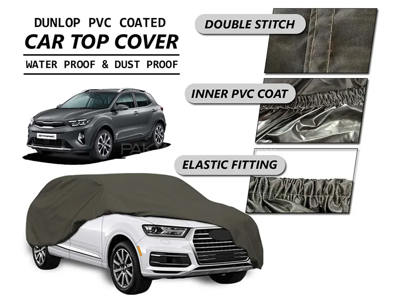 Kia Stonic 2021-2023 Top Cover | DUNLOP PVC Coated | Double Stitched | Anti-Scratch  